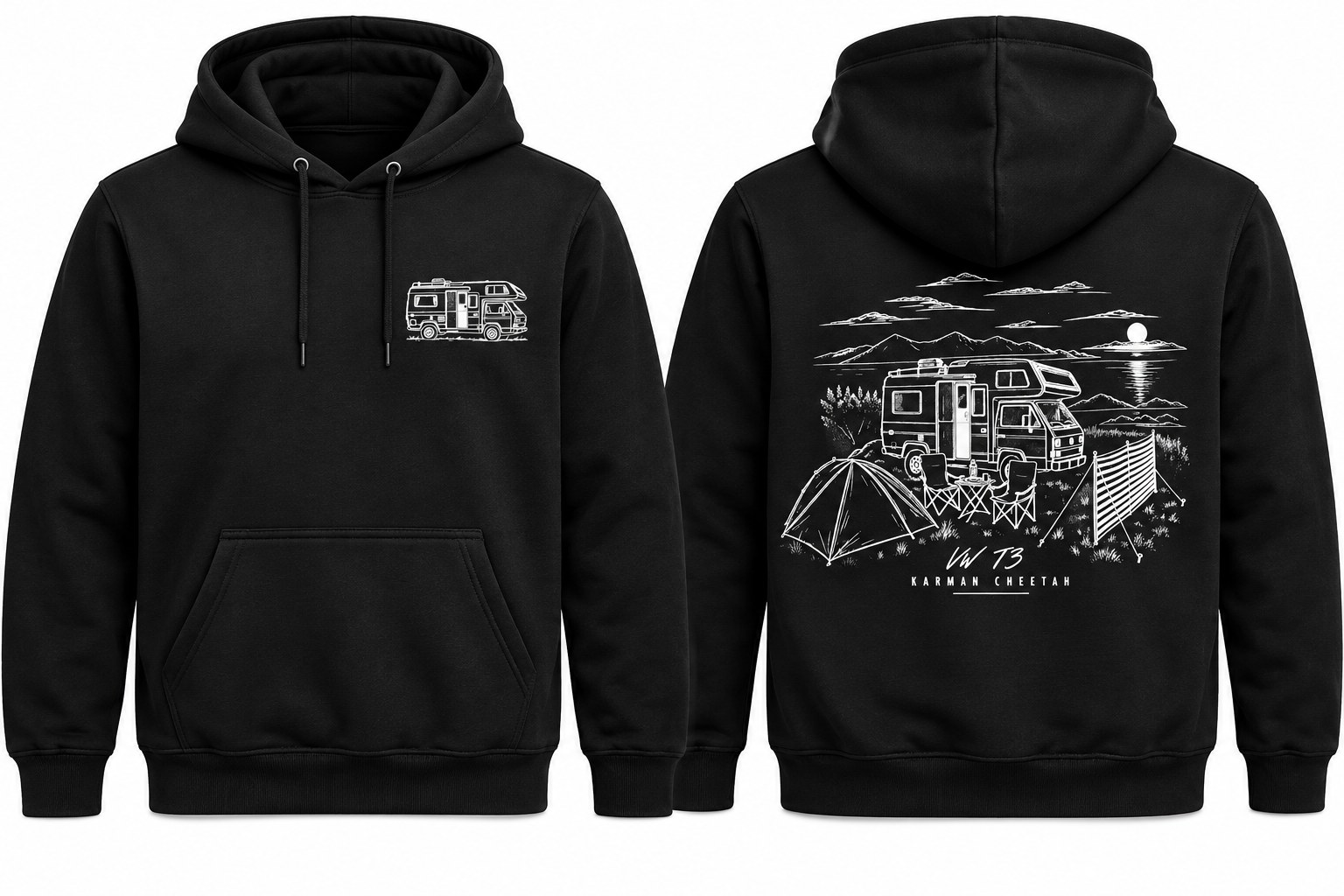 Hoodie met persoonlijk ontwerp en grote rugprint