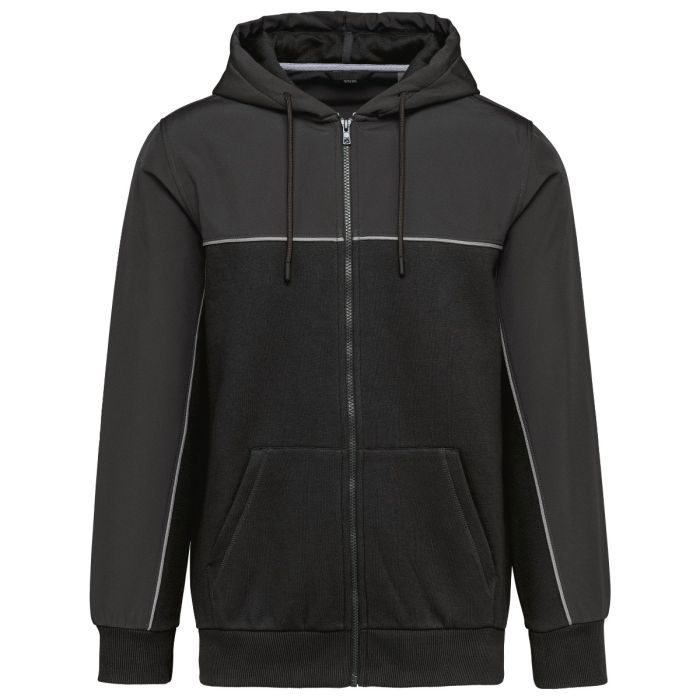 Softshell fleece werkjas — Voorkant met jouw ontwerp