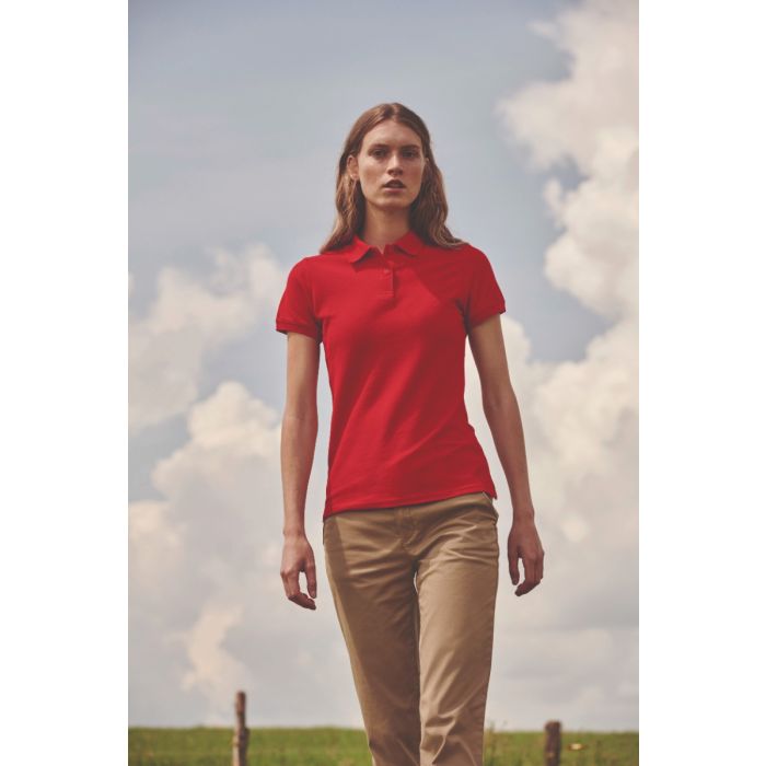 Damespolo Lady-fit laten bedrukken bij Color & Brush