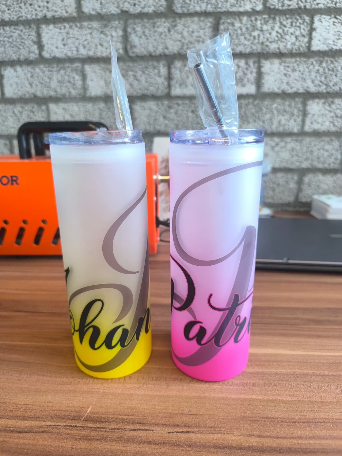 Tumblers met naam — bedrukt werk van Color & Brush