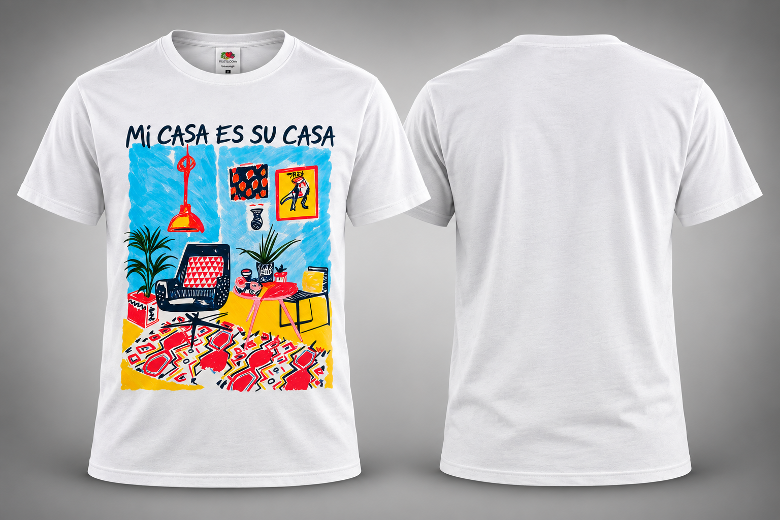 Persoonlijk T-shirt — bedrukt werk van Color & Brush