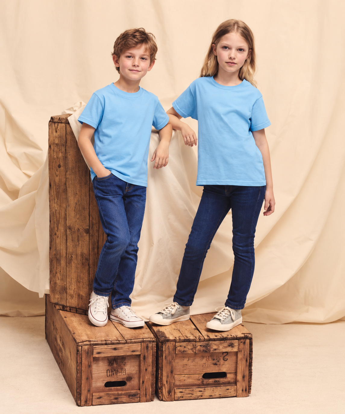 Basic T-shirt – Kids laten bedrukken bij Color & Brush