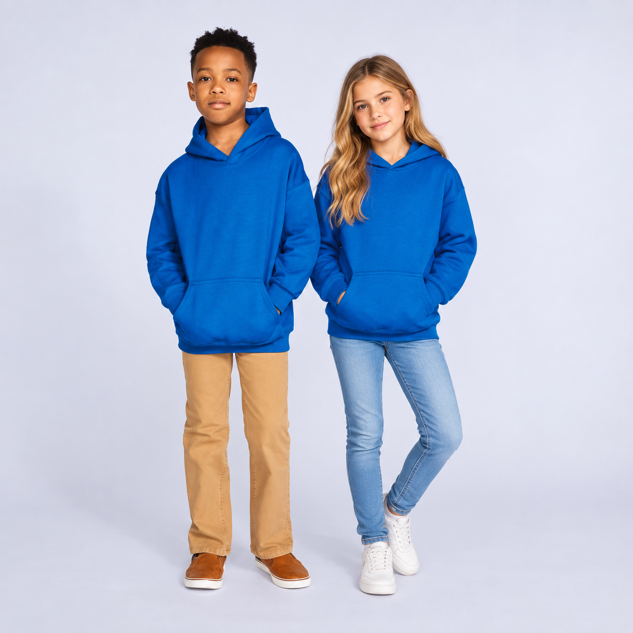 Basic Kinderhoodie laten bedrukken bij Color & Brush
