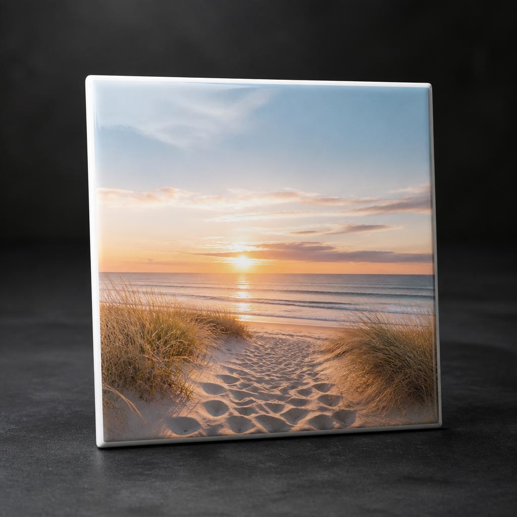Keramische tegel 15 × 15 cm laten bedrukken bij Color & Brush