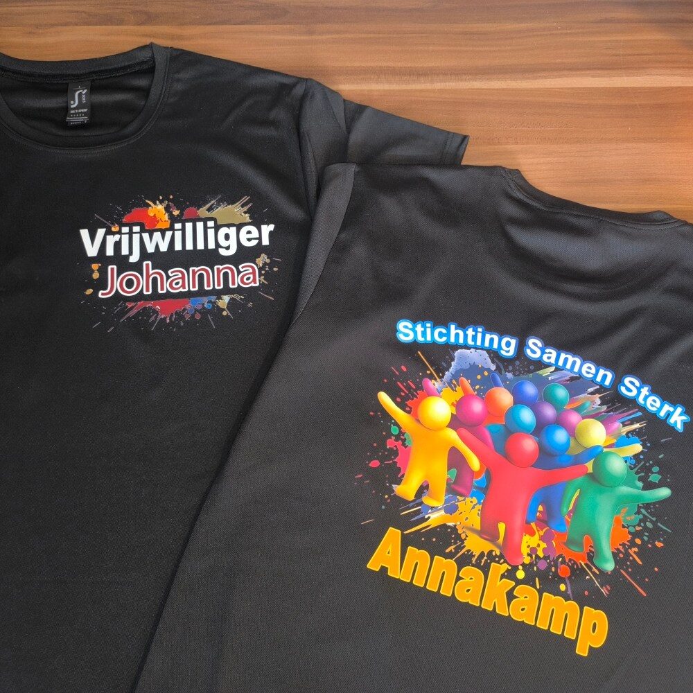 Bedrukte shirts uit onze werkplaats